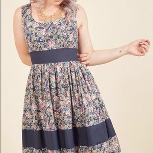 ModCloth: Veggie Patch Picks Floral Dress in Bloom